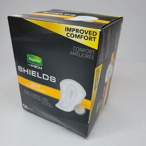Depend SHIELDS Improved Comfort Incontinent Pads Men's Light Absorbency 58 Count